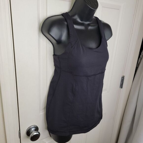 Lululemon Energy black iris criss cross back Tank top 8 - Picture 3 of 7